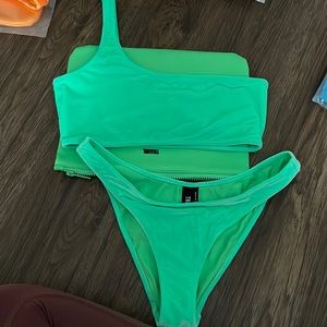 triangl green bikini medium